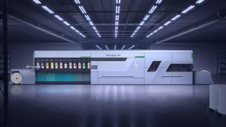 Zu den Exponaten von HP auf der Labelexpo gehört die V12, die immer wieder für Aufmerksamkeit sorgt (Quelle: HP)