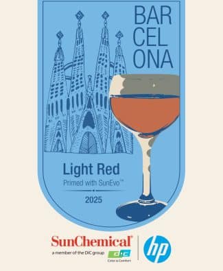 Ein Weinlabel speziell zur Labelexpo (Quelle: Sun Chemical)