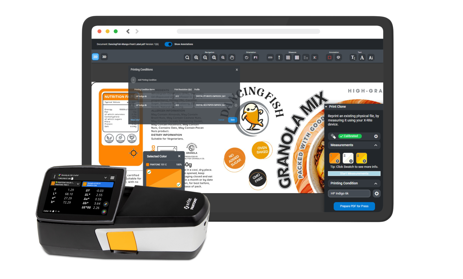 X-Rite und Esko zeigen, wie vernetzte Farb- und Workflow-Lösungen zur Prozesssicherheit, Qualitätssteigerung und Nachhaltigkeit in Verpackungsdrucksystemen beitragen können (Quelle: X-Rite)