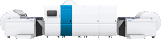 Die wasserbasierte digitale Etikettendruckmaschine Truepress Label 520AQ wird auf der Labelexpo gezeigt (Quelle: Screen)