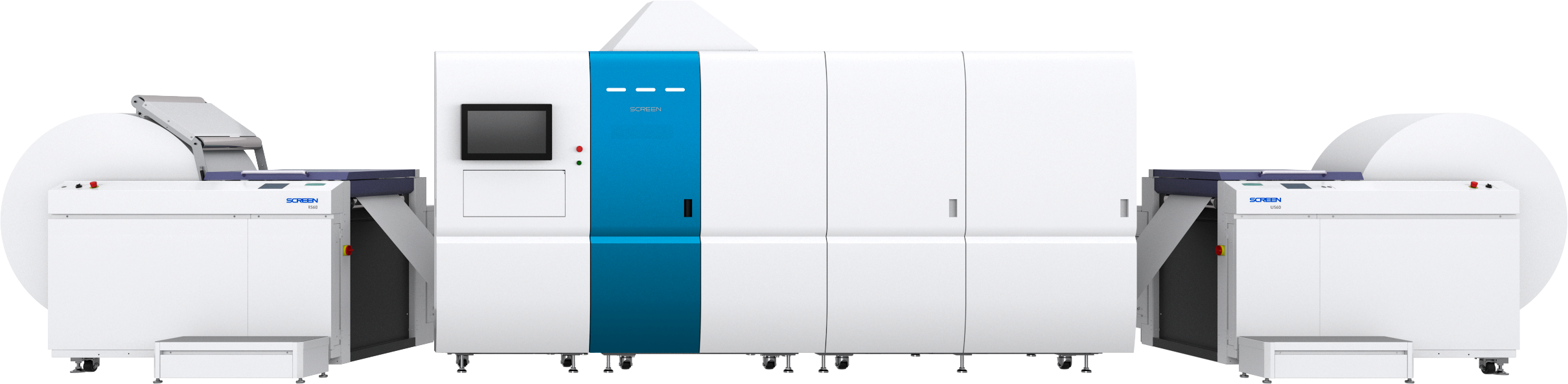 Die wasserbasierte digitale Etikettendruckmaschine Truepress Label 520AQ wird auf der Labelexpo gezeigt (Quelle: Screen)