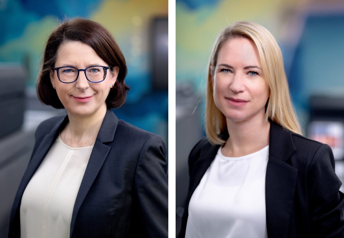 Elisabeth Teipen (l.) ist seit dem 2. Januar 2026 neue HR Director für die CEE-Region bei Ricoh. Lena Orbeyi ist seit dem 1. November 2025 HR Director & Head of Legal, Germany und ist in dieser Funktion auch Mitglied der Geschäftsleitung in Deutschland (Quelle: Ricoh)