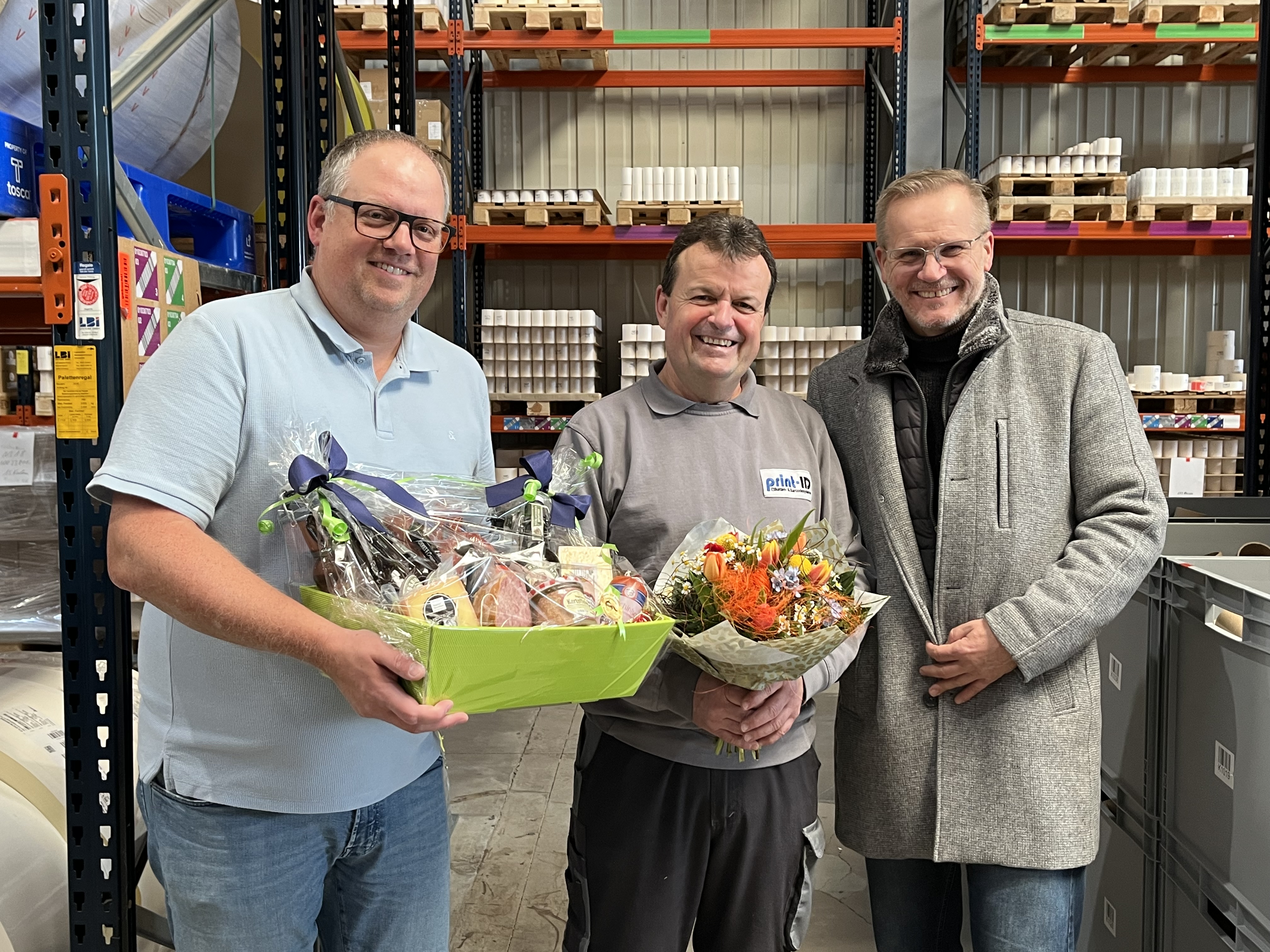 Ottmar Schäfer verabschiedet sich bei Print-ID in den wohlverdienten Ruhestand (Quelle: Print-ID)