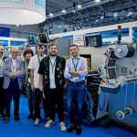 V.l.n.r.: Enrica Lodi, Ivan Spina und Mario Lodi (Cartes); Catia Cantelli, Matteo Zola, Nicola Roccati und Claudio Zola (Rotocel-Space) (Quelle: Dortschy)