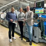 V.l.n.r.: Stefan Knoblich, Dortschy GmbH; Gabriele und Rainer Staats, CEOs Graphische Betriebe Staats (Quelle: Cartes)