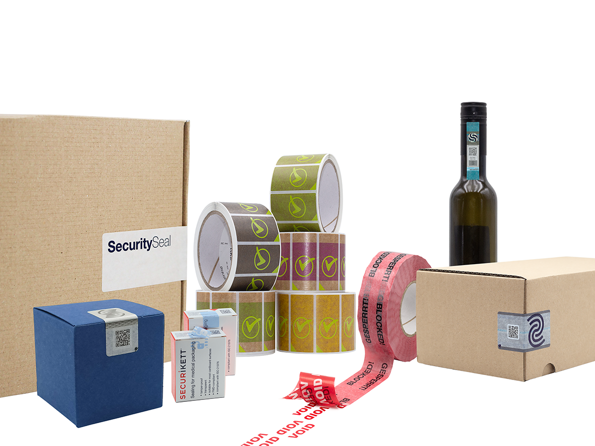 PaperVOID Serie: Papier-basierte Sicherheitsetiketten, -siegel und -klebebänder (Quelle: Securikett)