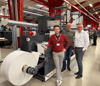 V.l.n.R.: Claas Hartung, Security Label; Thorsten Saathoff, Nilpeter; Alex Aarslew-Jensen, Nilpeter (Quelle: Nilpeter)