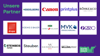 Die Partner des Druck- und Medientags 2026, veranstaltet vom BVDM (Quelle: BVDM)
