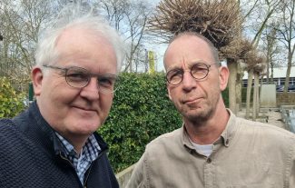 V.l.: Erik Blomjous (YellowPrint), Alwin van der Waard (Wintec Graphic)