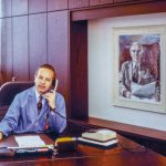 Helmut Schreiner im Jahr 1982. Die 30-jährige Firmenfeier stand unter dem Motto „30 Jahre Erfahrung und Bemühen“