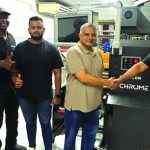 Terrance Padayachee, Interflex; Oscar Mashele, Rotocon; Caleb und Eric Singh, Interflex und Akhmuth Sayed, Rotocon (Quelle: Packaging & Print Media)