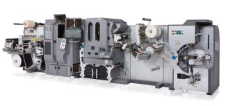 Im Mittelpunkt des Messeauftritts steht die Gemini GE363WJ2R, mit der mehrere haptische und visuelle Veredelungseffekte in einem Produktionszyklus kombiniert werden können (Quelle: Cartes)