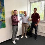 V. l. n. r.: Dr. Benjamin R. von Collenberg, Stefan Herzig, Peer Boysen