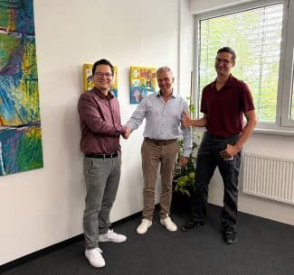 V. l. n. r.: Dr. Benjamin R. von Collenberg, Stefan Herzig, Peer Boysen