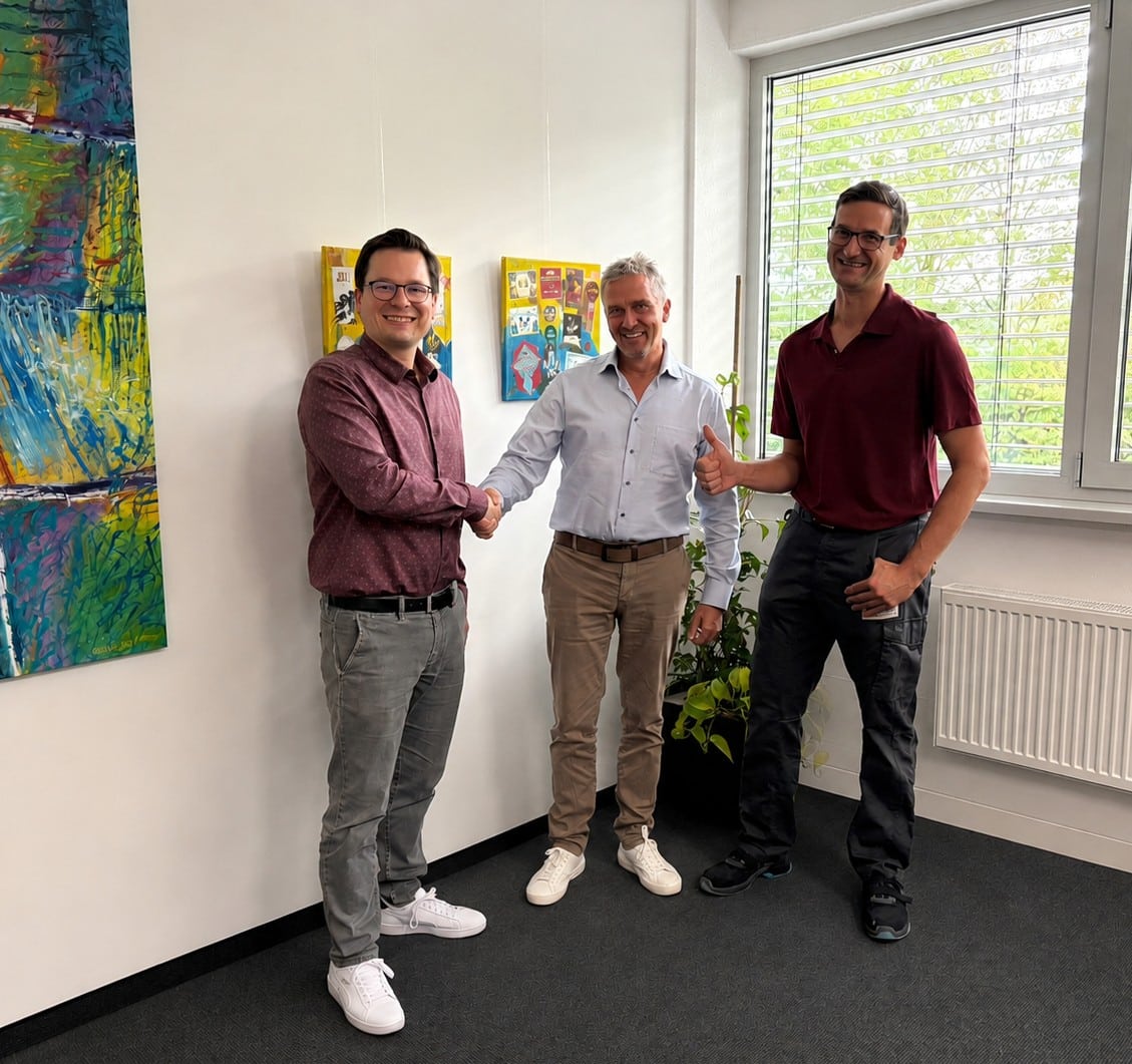 V. l. n. r.: Dr. Benjamin R. von Collenberg, Stefan Herzig, Peer Boysen