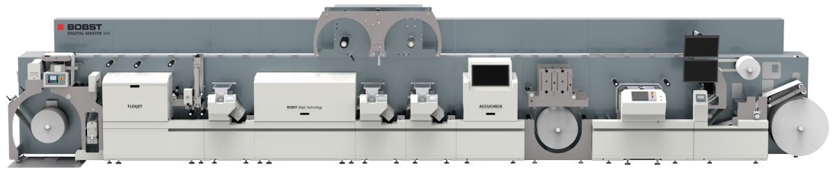 Auf der LOUPE Americas führt Bobst den Etikettendruck live auf einer Digital Master 340 vor (Quelle: Bobst)