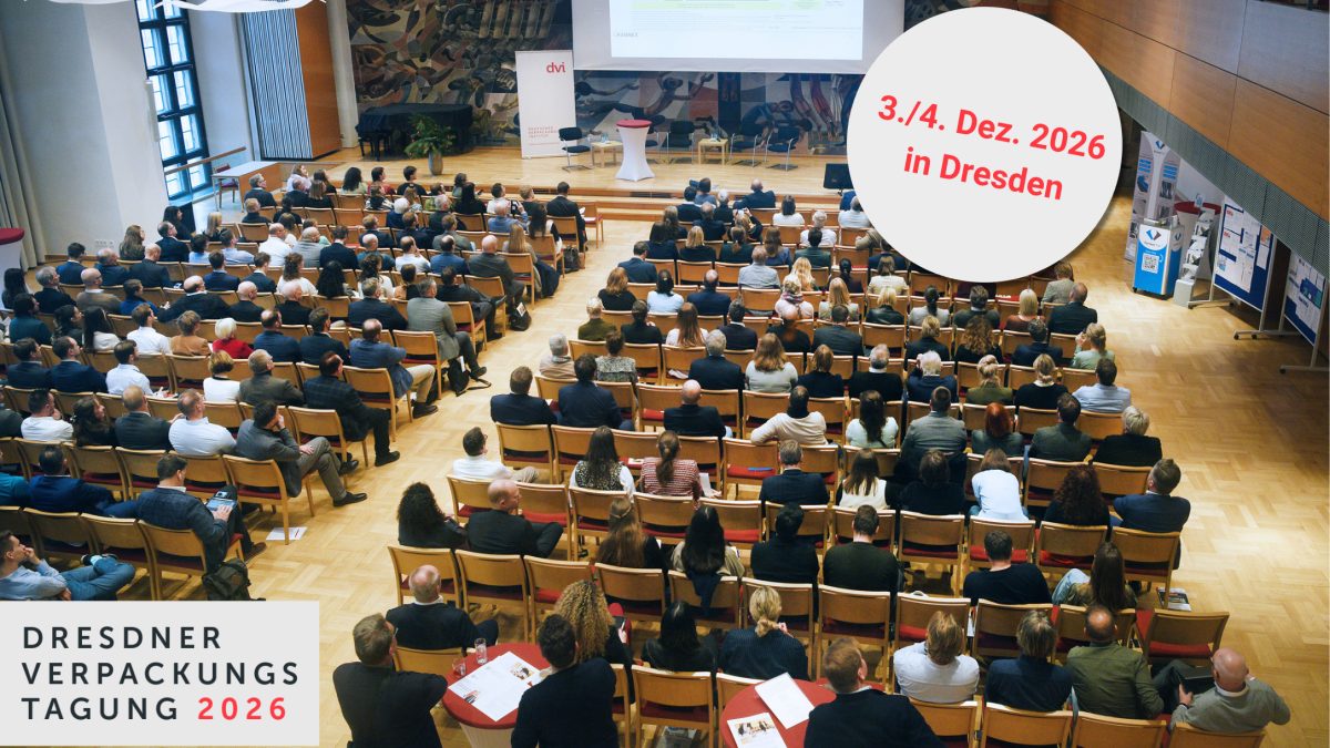 Bei der Dresdner Verpackungstagung 2026 stehen praxisnahe Lösungen für die Anforderungen der PPWR im Mittelpunkt (Quelle: dvi / Fotograf: André Wagenzik)