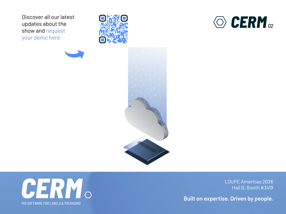Cerm stellt mit O2 ein cloudnatives MIS für Etikettenverarbeiter vor (Quelle: Cerm)