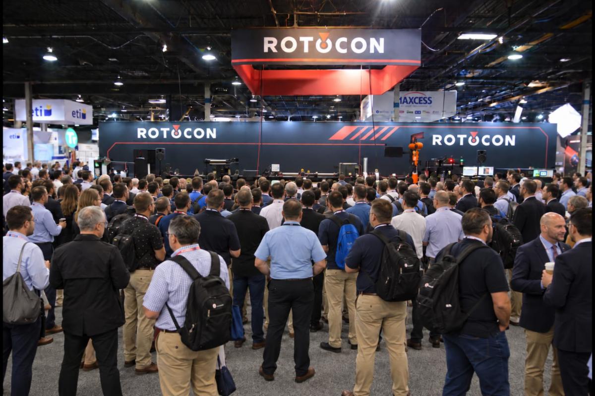 Elf Maschinen verkaufte Rotocon USA während der dreitägigen LOUPE Americas in Chicago – damit steigt der bisherige Absatz in Nordamerika auf 20 Einheiten (Quelle: Rotocon)