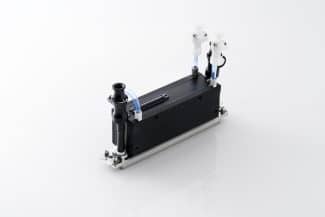 Der Tintenstrahl-Druckkopf KJ4A-EX600RC-HX arbeitet mit einem zirkulierenden Tintensystem und soll Druckgeschwindigkeiten von bis zu 100 m/min erreichen (Quelle: Kyocera)