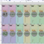 Uniquence platziert variable Daten wie Seriennummern, Texte, Bilder und Codes automatisch auf allen Nutzen eines bereits ausgeschossenen Druckbogens.